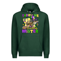 Sports Green throw me something mister louisiana mardi gras Premium Hoodie - LillyAllenDesigns