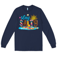 Navy stay salty Long Sleeve Tee - AdoDesignShop