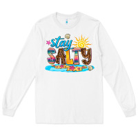 White stay salty Long Sleeve Tee - AdoDesignShop