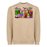 Halloween Gnomes Coffee Cups Heavyweight Sweatshirt | Teevron