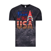 Cloud Black Born in the USA gnome Vintage Tee - Neo Western