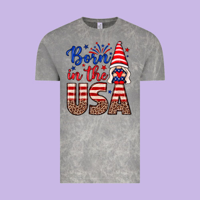 Born In The Usa Gnome Vintage Tee Designed By Neo Western