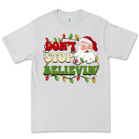 Dove Grey don't stop believin Premium Tee - BarkalooDesign