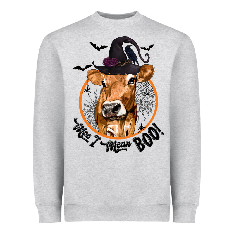 Halloween Cow Moo I Mean Boo Heavyweight Sweatshirt by texasbilliewilder | Teevron