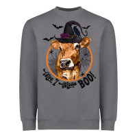 Storm Halloween Cow Moo I Mean Boo Heavyweight Sweatshirt - texasbilliewilder