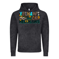 Vintage Black yeehaws and hellnaws Vintage Hoodie - Zillion Design Studio