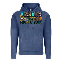 Vintage Denim yeehaws and hellnaws Vintage Hoodie - Zillion Design Studio