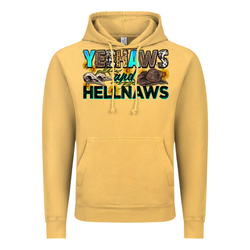 Yeehaws And Hellnaws Vintage Hoodie by Zillion Design Studio | Teevron