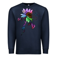 Navy Autism be kind Premium Sweatshirt - NancyCooperArtShop