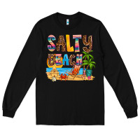 Black salty beach Long Sleeve Tee - AdoDesignShop