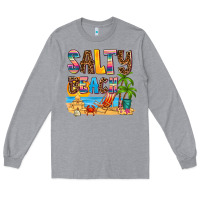 Heather Grey salty beach Long Sleeve Tee - AdoDesignShop