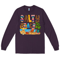 Plum salty beach Long Sleeve Tee - AdoDesignShop