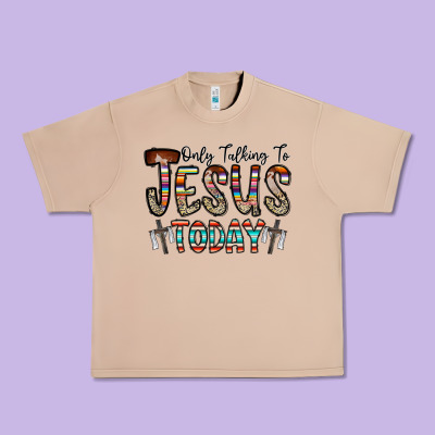 Only Talking Jesus Today Urban Heavy Tee Designed By Cowhidedigitalart