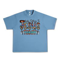 Pebble Blue only talking jesus today Urban Heavy Tee - CowhideDigitalArt