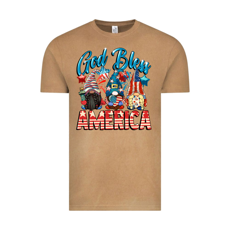 God Blessed America Gnomes 4th Of July Vintage Tee by CowGirlArtShop | Teevron