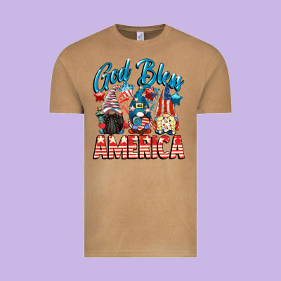 God Blessed America Gnomes 4th Of July Vintage Tee Designed By Cowgirlartshop