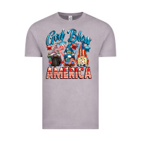 Vintage Zinc God blessed America gnomes 4th of July Vintage Tee - CowGirlArtShop