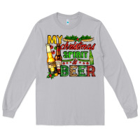 Moon Dust my christmas spirit is beer with beer bottles Long Sleeve Tee - AdoDesignShop