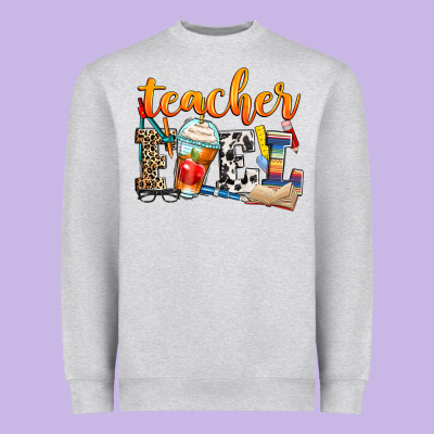 Teacher Fuel Heavyweight Sweatshirt Designed By Zillion Design Studio