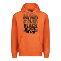 Carrot im black every month but this month im blackity bl Premium Hoodie - LillyAllenDesigns