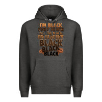 Charcoal Heather im black every month but this month im blackity bl Premium Hoodie - LillyAllenDesigns