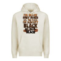 Oatmeal Heather im black every month but this month im blackity bl Premium Hoodie - LillyAllenDesigns