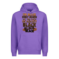Purple im black every month but this month im blackity bl Premium Hoodie - LillyAllenDesigns