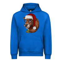 Cobalt christmas glasses heifer Urban Hoodie - RanaPortraitStore