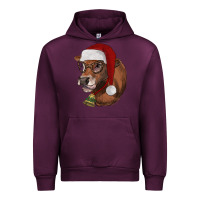 Mauve Wine christmas glasses heifer Urban Hoodie - RanaPortraitStore