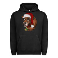 Pigment Black christmas glasses heifer Urban Hoodie - RanaPortraitStore