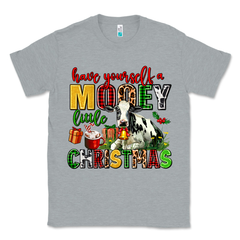 Have Yourself A Mooey Little Christmas Classic Tee by AdoDesignShop | Teevron
