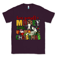 Plum have yourself a mooey little christmas Classic Tee - AdoDesignShop