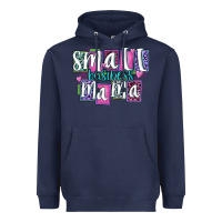 Navy small business mama Heavyweight Hoodie - MaliasSmallBusiness