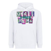 White small business mama Heavyweight Hoodie - MaliasSmallBusiness