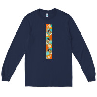 Navy pumpkin caffee Long Sleeve Tee - BundleAndBundleShop