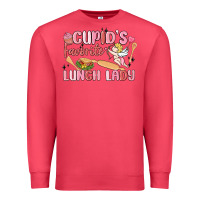 Cardinal cupid's favorite lunch lady Premium Sweatshirt - MaliasSmallBusiness
