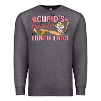Charcoal Heather cupid's favorite lunch lady Premium Sweatshirt - MaliasSmallBusiness