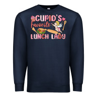 Navy cupid's favorite lunch lady Premium Sweatshirt - MaliasSmallBusiness