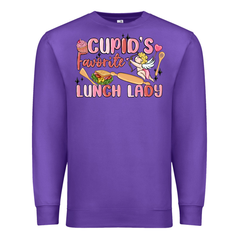 Cupid's Favorite Lunch Lady Premium Sweatshirt by MaliasSmallBusiness | Teevron