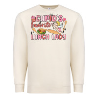 Sandshell cupid's favorite lunch lady Premium Sweatshirt - MaliasSmallBusiness