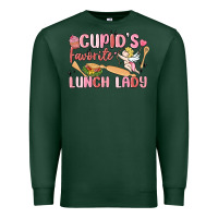 Sports Green cupid's favorite lunch lady Premium Sweatshirt - MaliasSmallBusiness