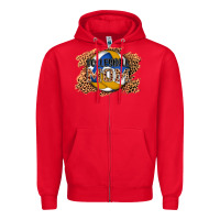 Red volleyball mom Zipper Hoodie - AdoDesignShop