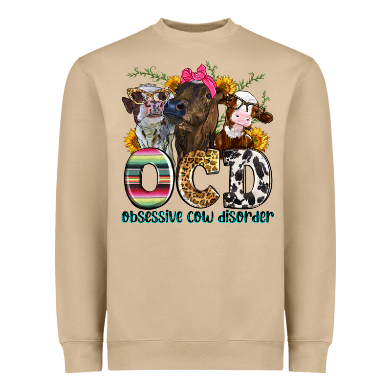Ocd Obsessive Cow Disorder Heavyweight Sweatshirt by Zillion Design Studio | Teevron