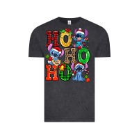 Vintage Black ho ho ho stitch Vintage Tee - AdoDesignShop