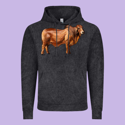 Brahman Bull Vintage Hoodie Designed By Ranaportraitstore