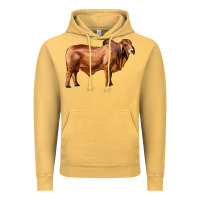Vintage Mustard brahman bull Vintage Hoodie - RanaPortraitStore
