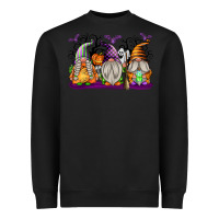 Black Halloween Gnomes Heavyweight Sweatshirt - texasbilliewilder