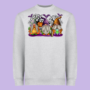 Halloween Gnomes Heavyweight Sweatshirt Designed By Texasbilliewilder