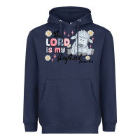 Navy the lord is my shepherd Heavyweight Hoodie - MaliasSmallBusiness