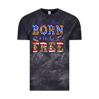 Cloud Black Born to be free Vintage Tee - Neo Western